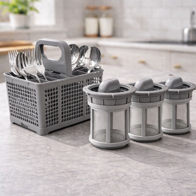 Combo ByeSink™: Pack Filtros De Repuestos + Cesta Organizadora Cubiertos