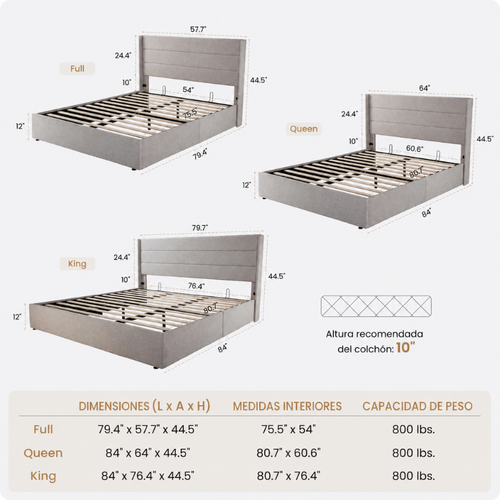 Cama Somier - LuxeLift