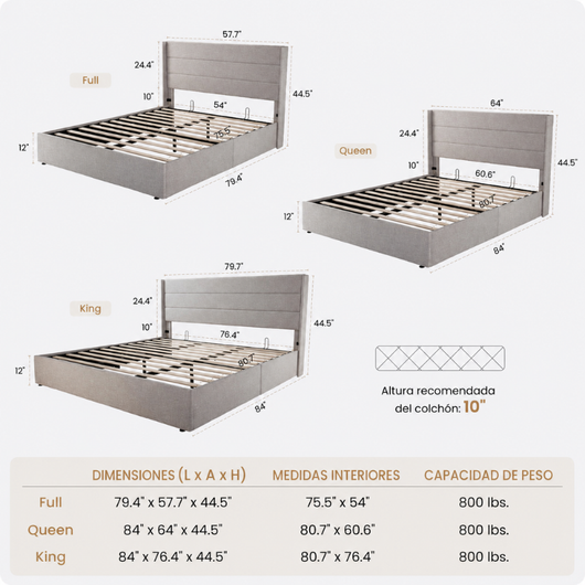Cama Somier - LuxeLift